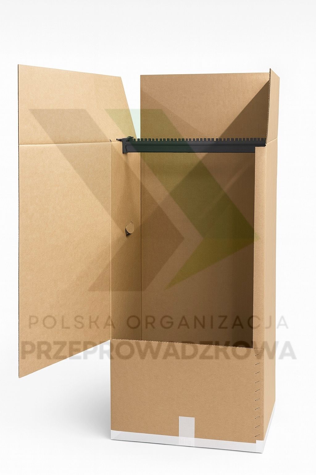 Szafa kartonowa z drążkiem