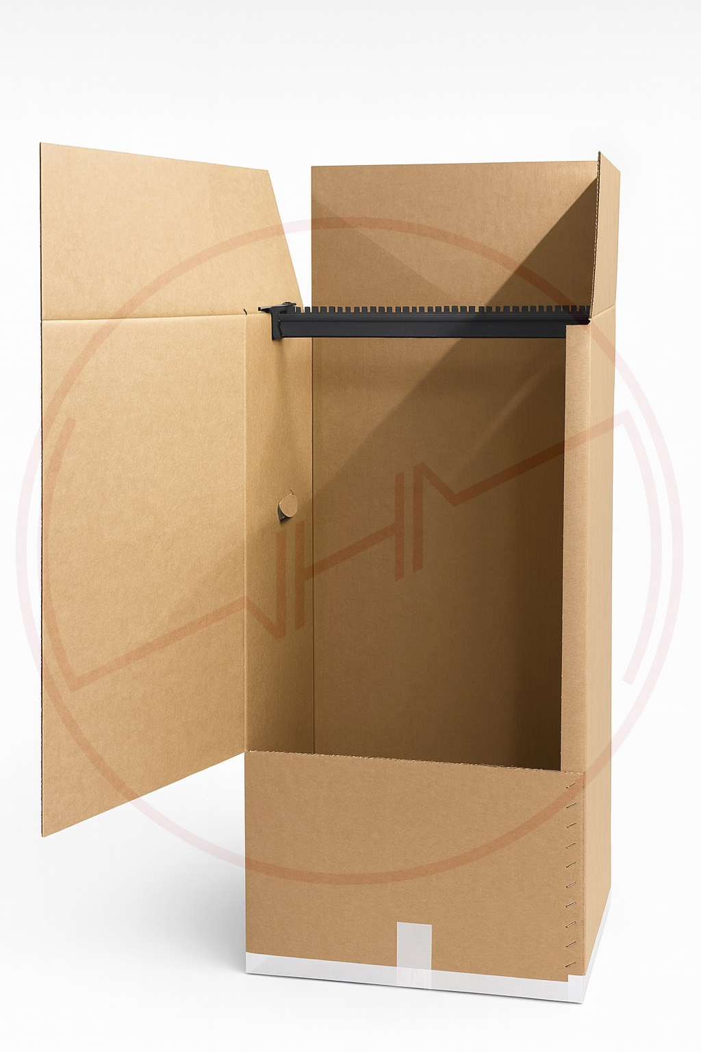 Szafa kartonowa z drążkiem